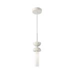 Hanglamp Maytoni Kyoto, wit, Ø 10 cm, marmer, glas