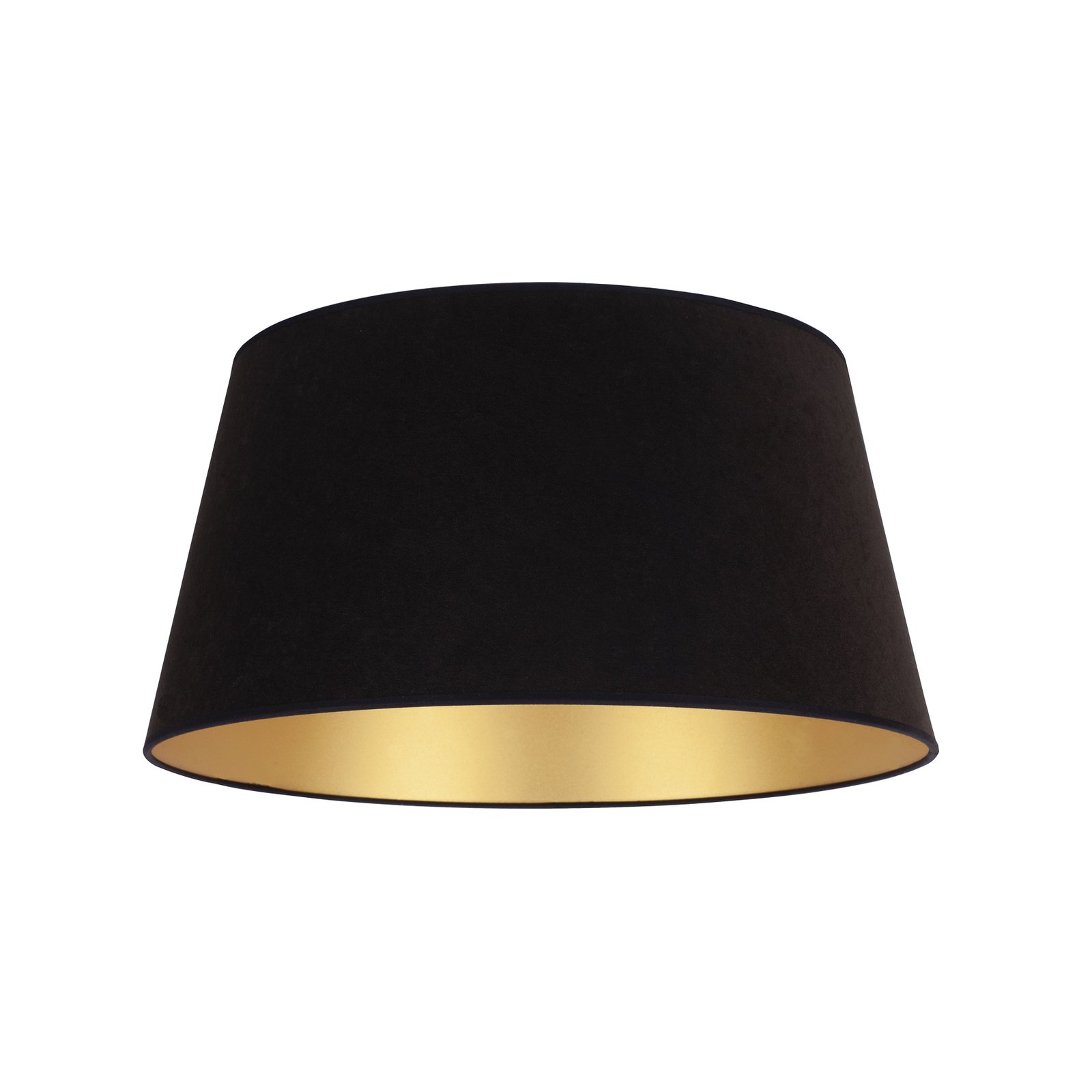 Lampenschirm Cone Höhe 22,5 cm, schwarz/gold