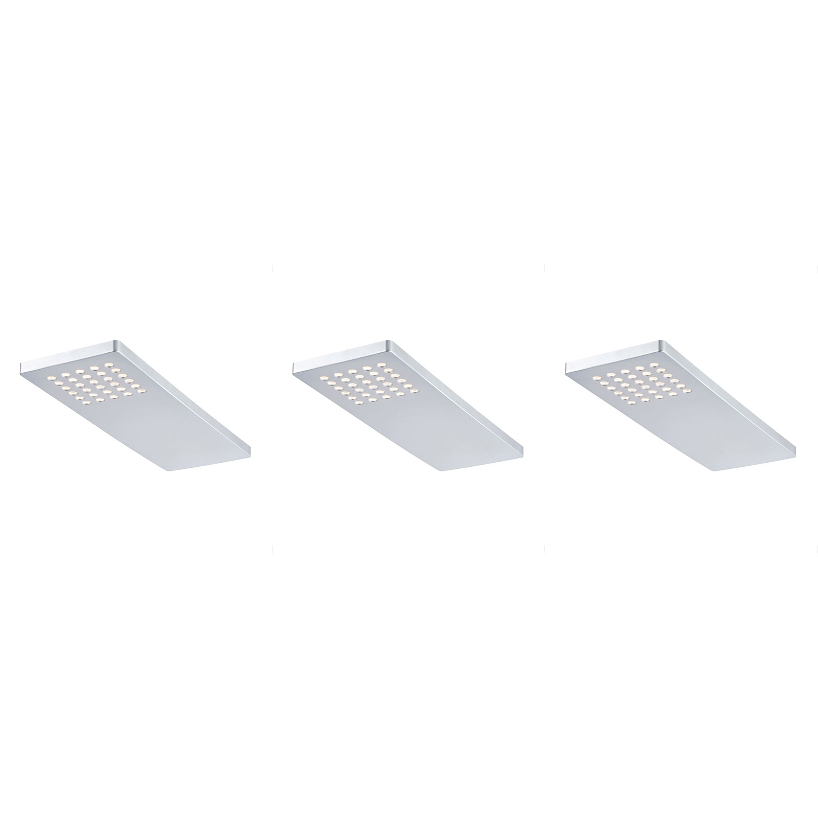 Paulmann Pattern LED-benkbelysning, 3-er-sett - Krom / s?lv