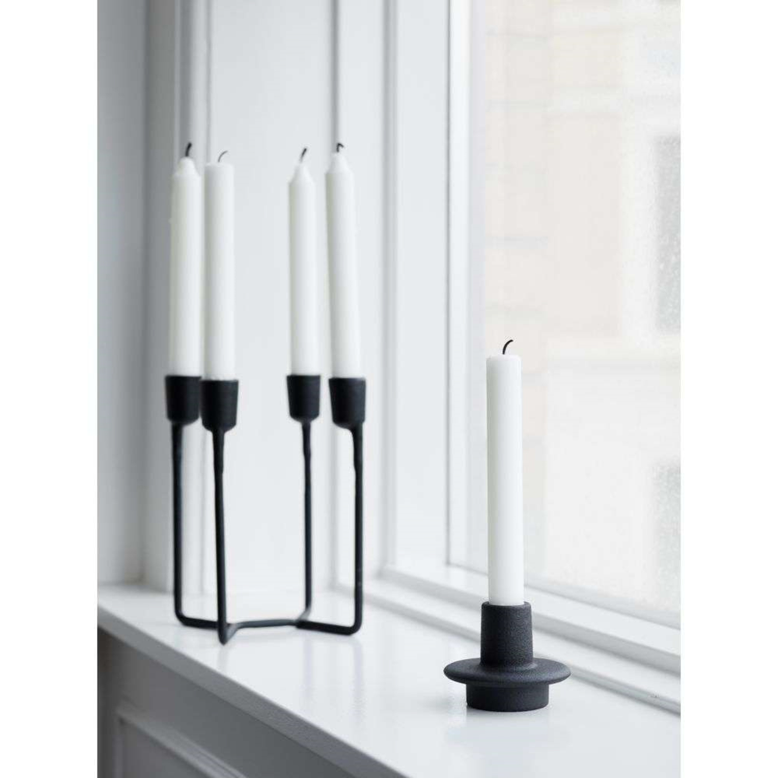 Heima 4-armed Candle Holder Black - Normann Copenhagen