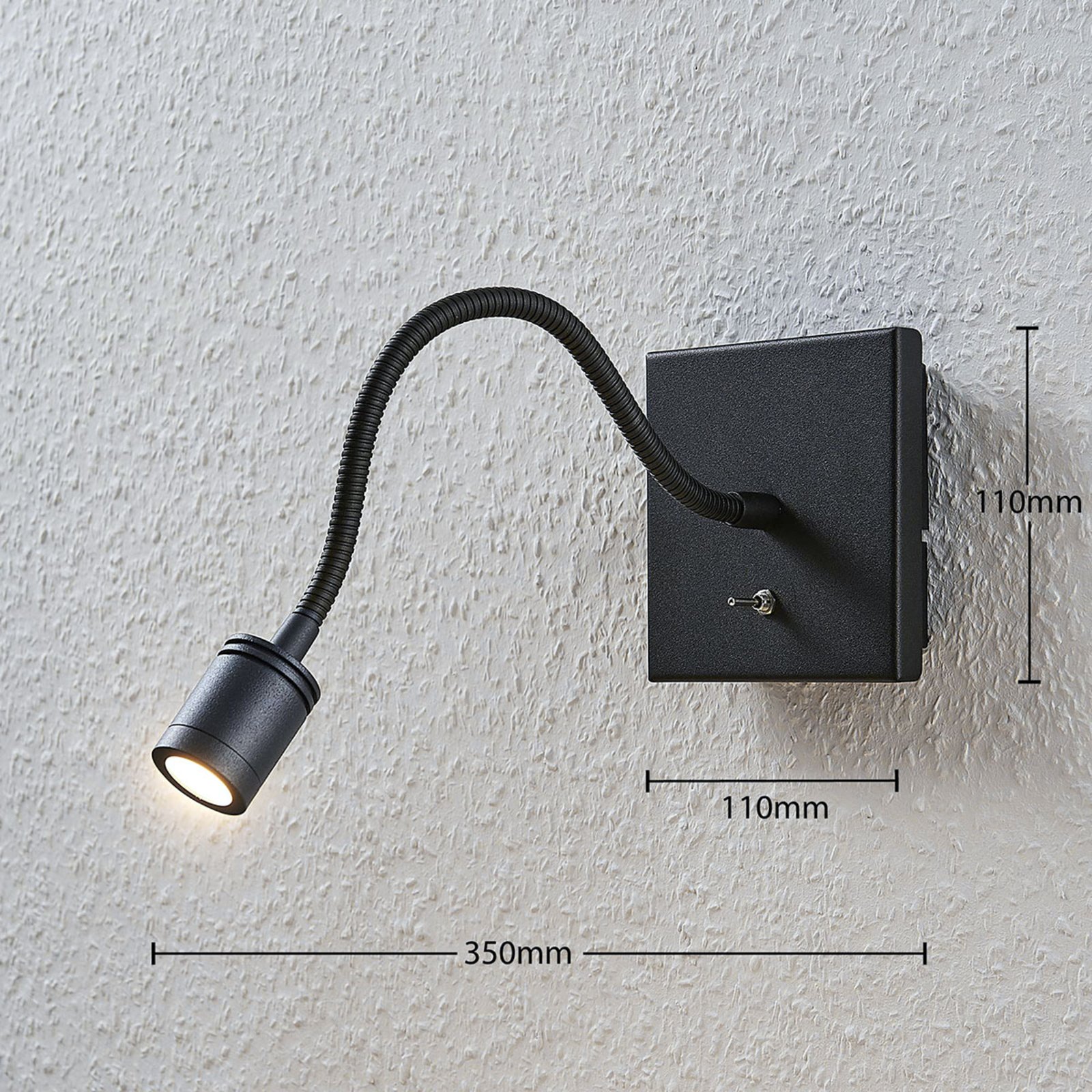 Mayar Seinävalaisin Black - Lindby