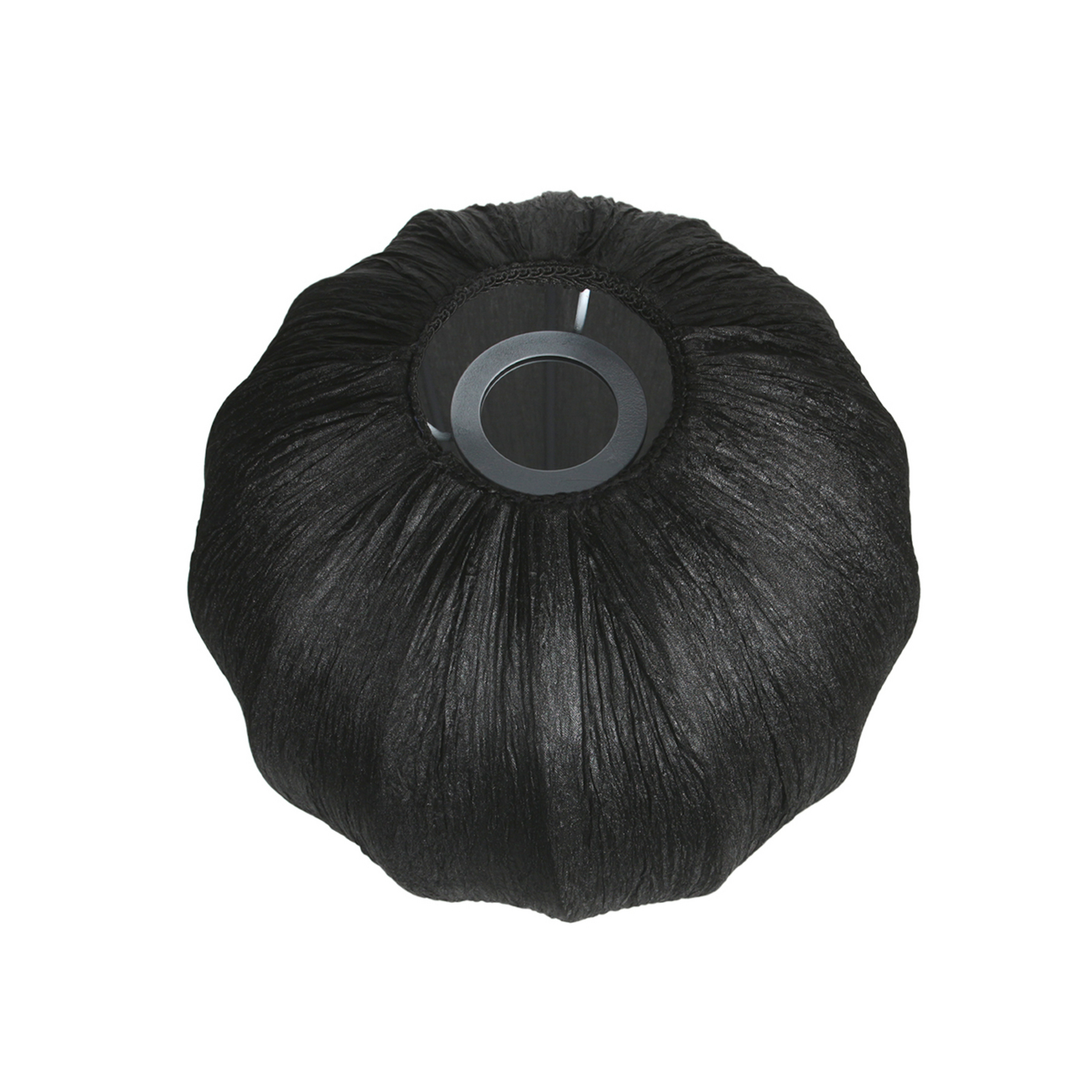 Plafonieră Bloeba, negru, Ø 25 cm, pânză/metal