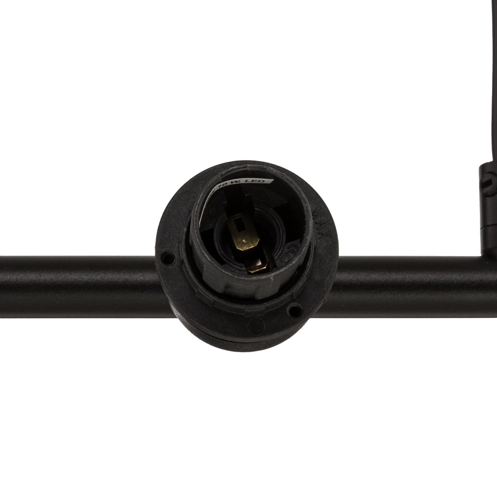 Suspension Drumz 4, noir, tissu/acier, longueur 80 cm, E14