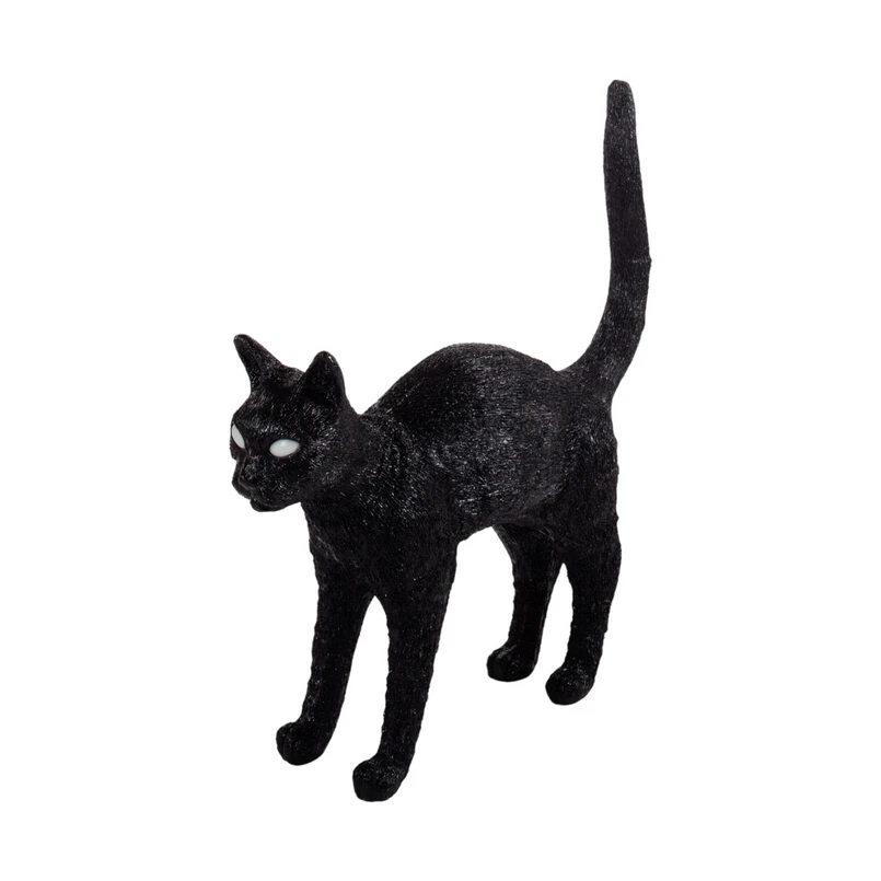 SELETTI – Jobby The Cat Tischleuchte Schwarz