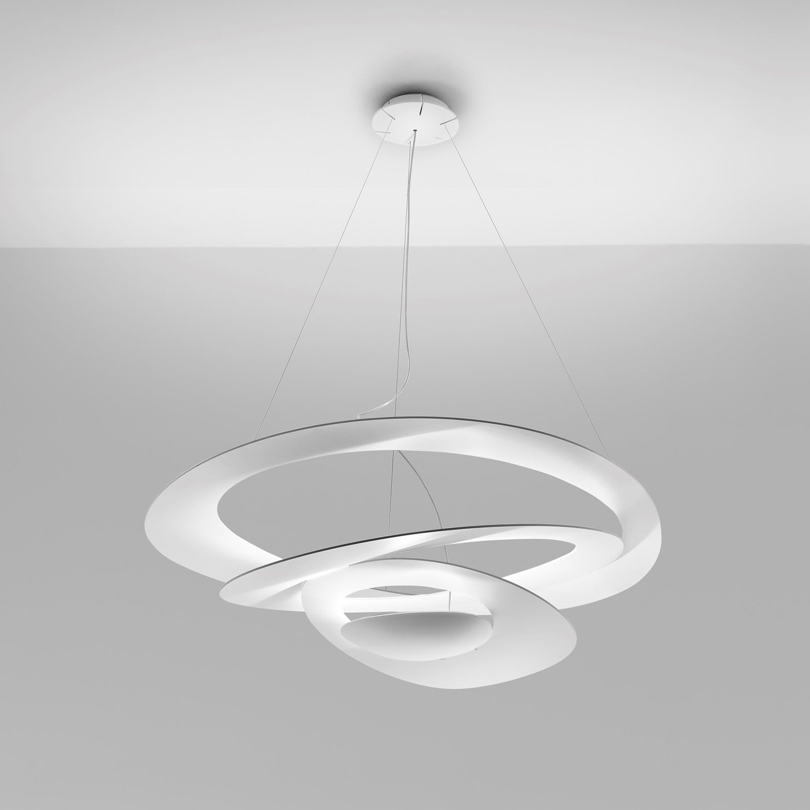 Artemide Pirce LED-hengelampe, hvit, 3 000 K