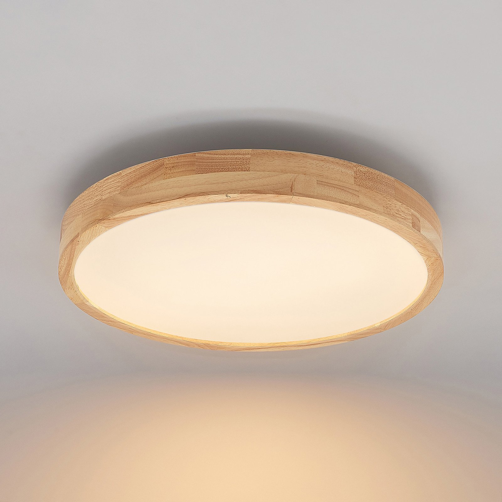 Lanira LED Ceiling Lamp Ø50 Wood - Lindby