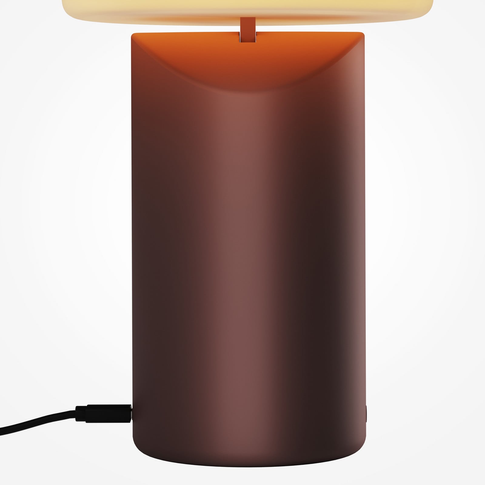 Maytoni Lampa de masă cu LED și baterie Topo roșie înălțime 20 cm metal dimabil - Camera de zi / sufragerie - Modern - roșu