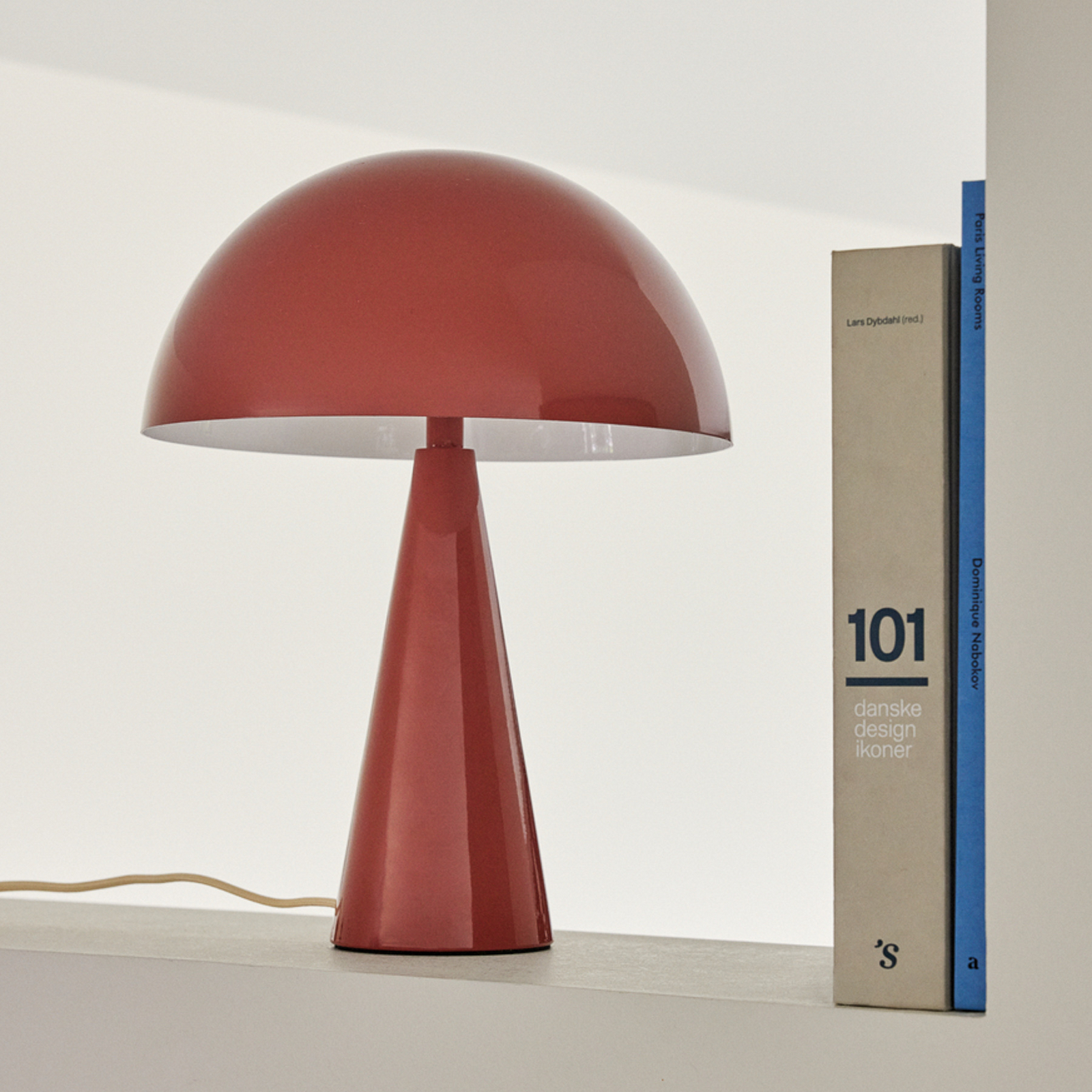 Mush Mini Table Lamp Maroon/Sand - Hübsch