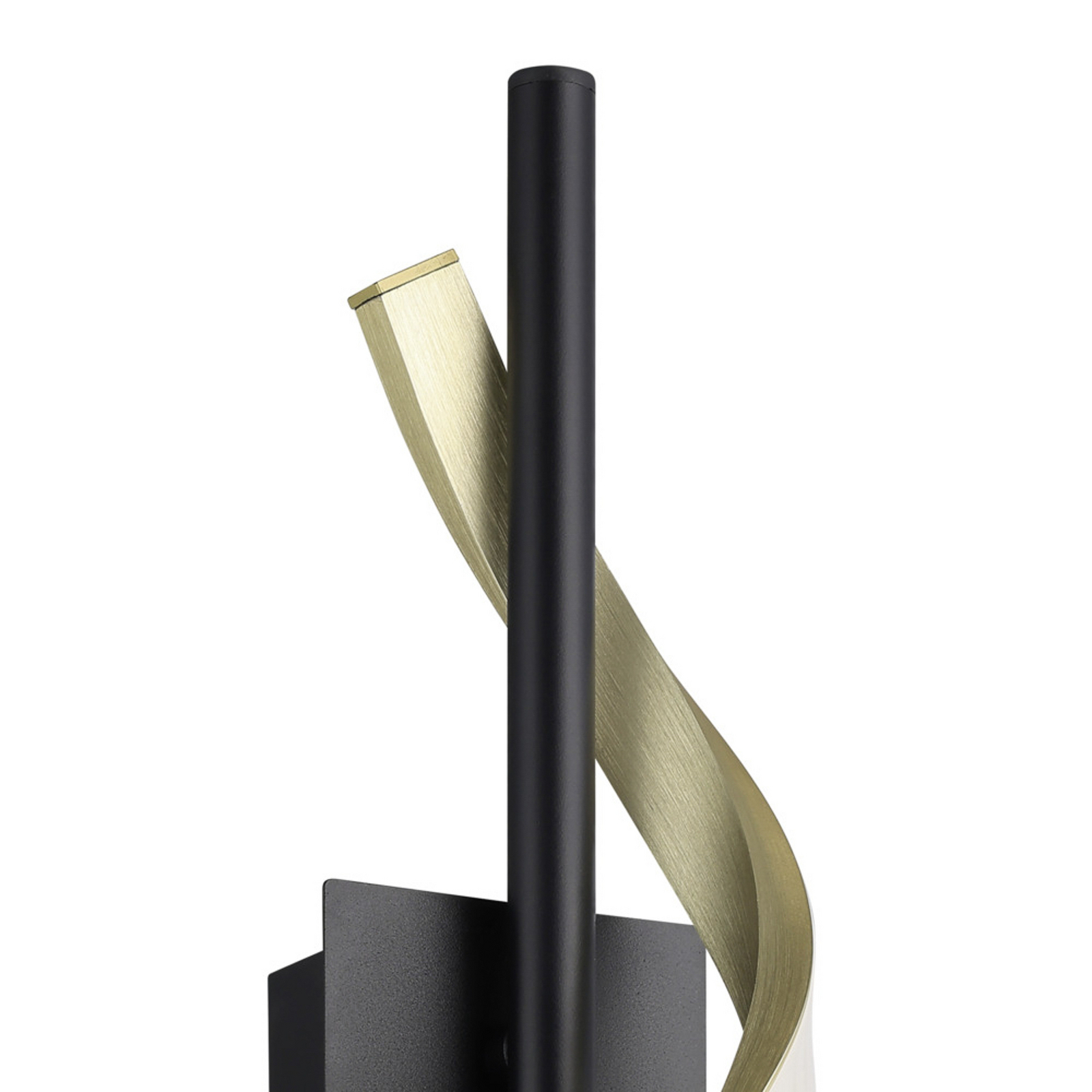 EGLO LED-Wandleuchte CONAPRATO, schwarz/messing, 47 cm, CCT EGLO LED-Wandleuchte CONAPRATO, schwarz/messing, 47 cm, CCT