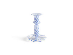 Flare Stripe Porte-bougies Milk Medium Blue - HAY