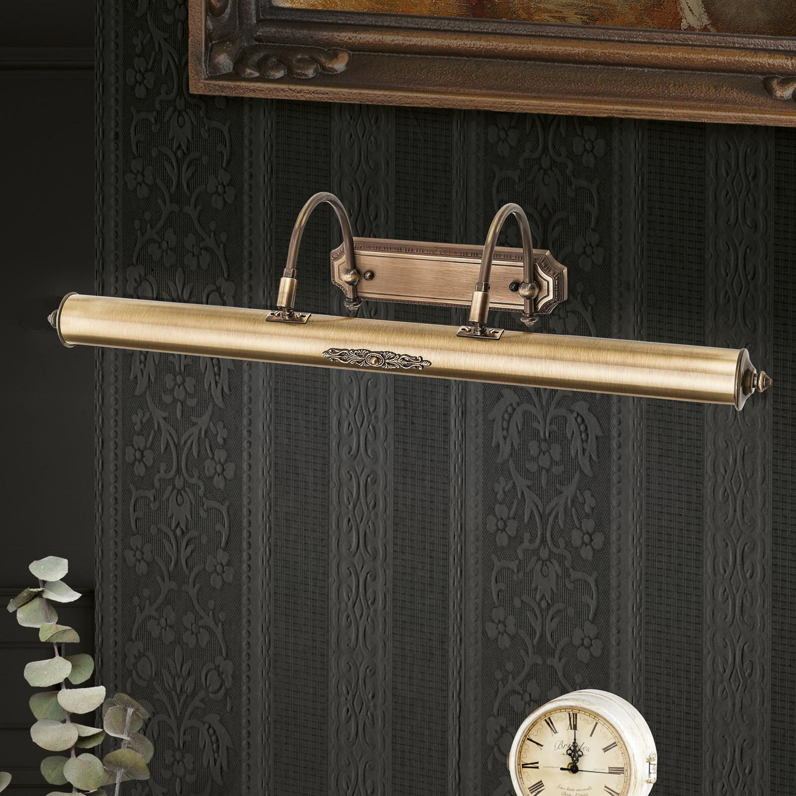 ORION Gustav tablou de tablou în alamă antică 75 cm - Camera de zi / sufragerie - Antichitate - Metal