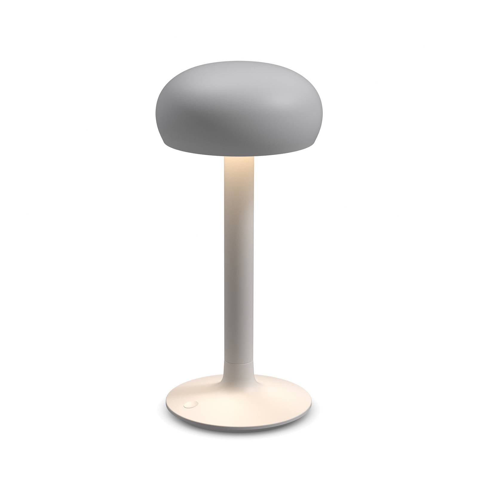 PLEASE WAIT to be SEATED Akku-Tischlampe Emendo, grau, IP44