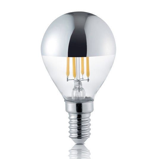 Bombilla LED E14 4W con espejo frontal, 2.800K