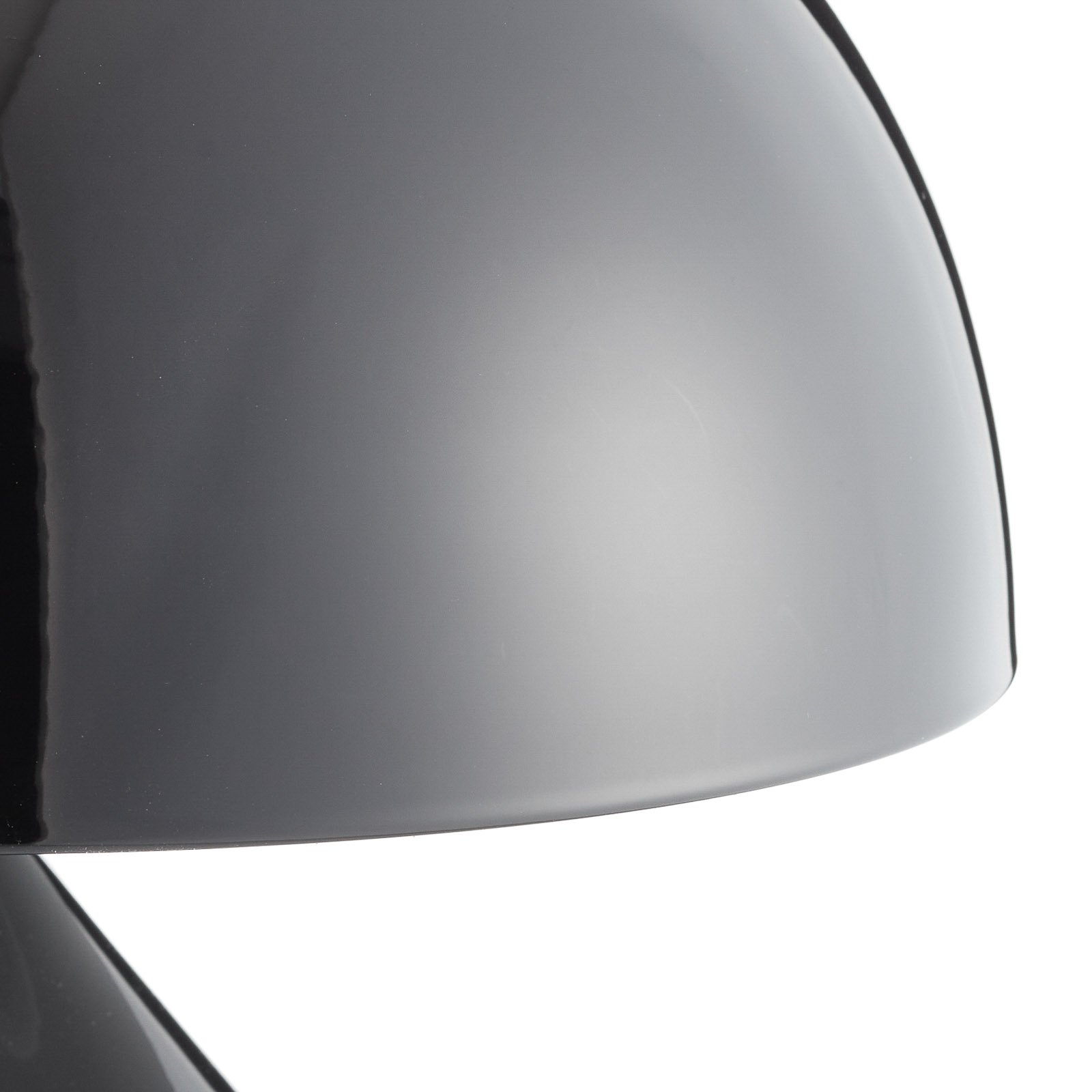 Namizna svetilka Oluce Atollo, z možnostjo zatemnitve, Ø38cm, črna