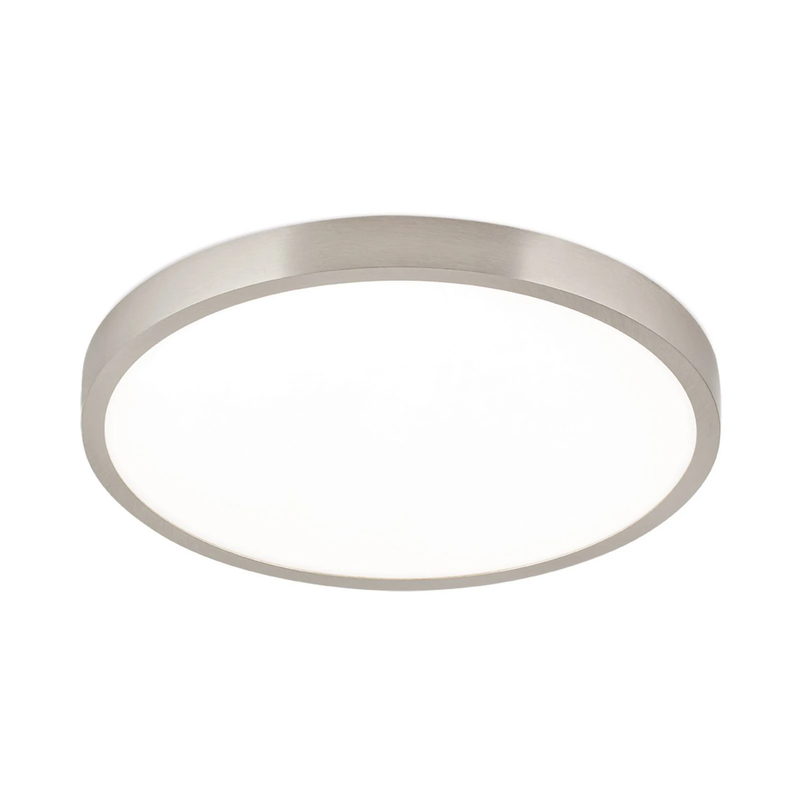 Plafonnier LED Disc, couleur nickel satiné, Ø 28 cm, CCT