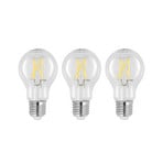 LED-Lampe E27 6W 2.700K Filament,dimmbar klar 3er