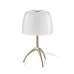 Lampa de masă Lumiere 30, 35 cm, sticlă cu bule, pornită/oprită - Foscarini