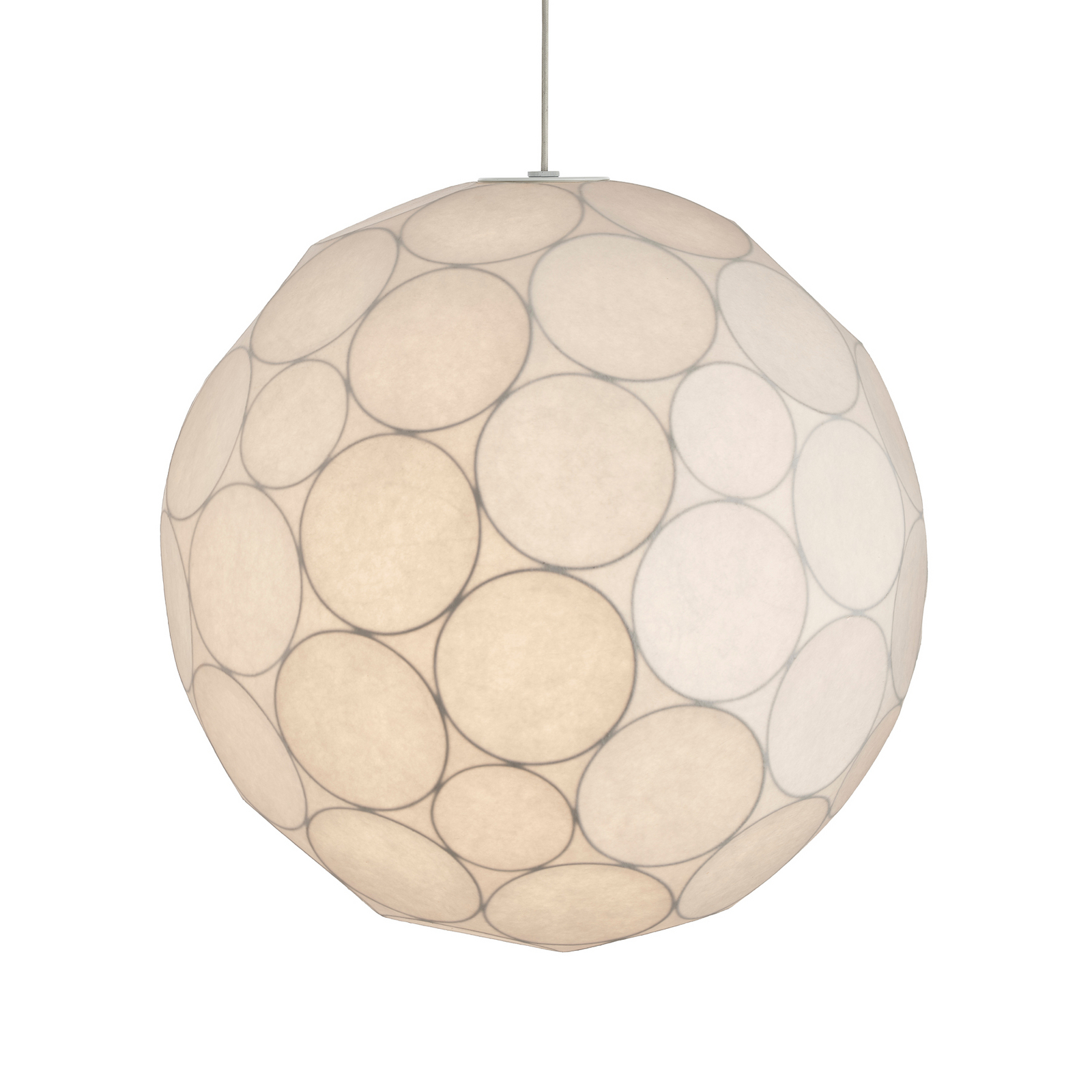 Żyrandol Tom Dixon Soft, Ø 60 cm, biała, tworzywo sztuczne, E27