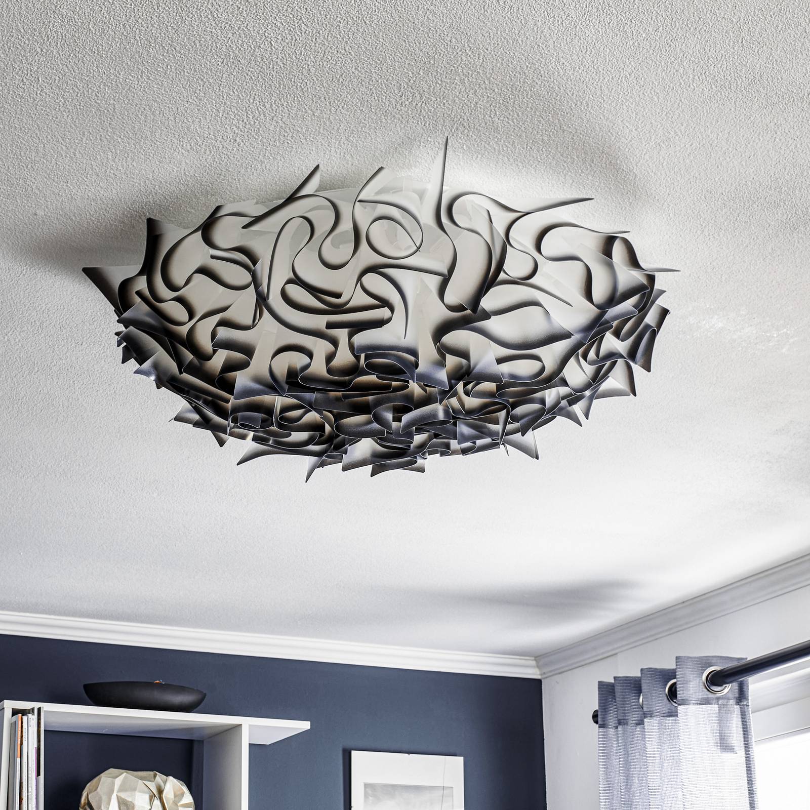 Slamp Veli designer ceiling lamp Ø 78cm anthracite