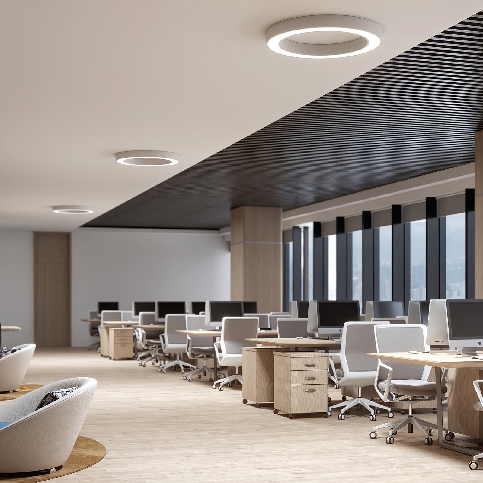 Sharelyn LED Candeeiro de Tecto Ø80 White - Arcchio