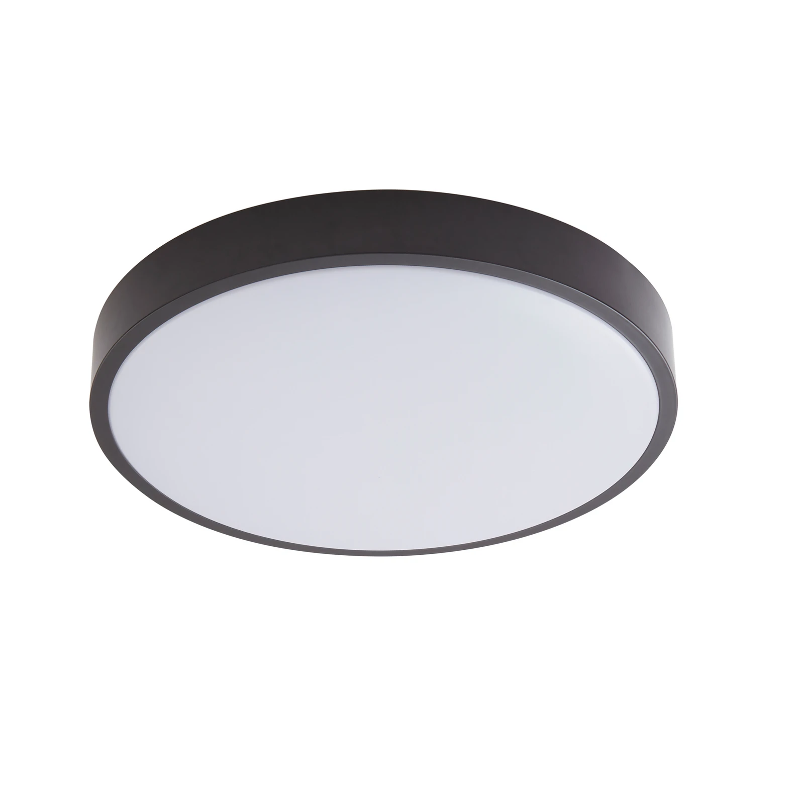 Lindby LED laevalgusti Medon, Ø 38 cm, must, IP44, metall