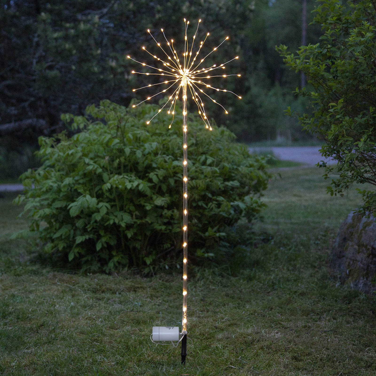 cilinder web Glimp LED sfeerlamp Firework Outdoor warmwit batterij | Lampen24.be