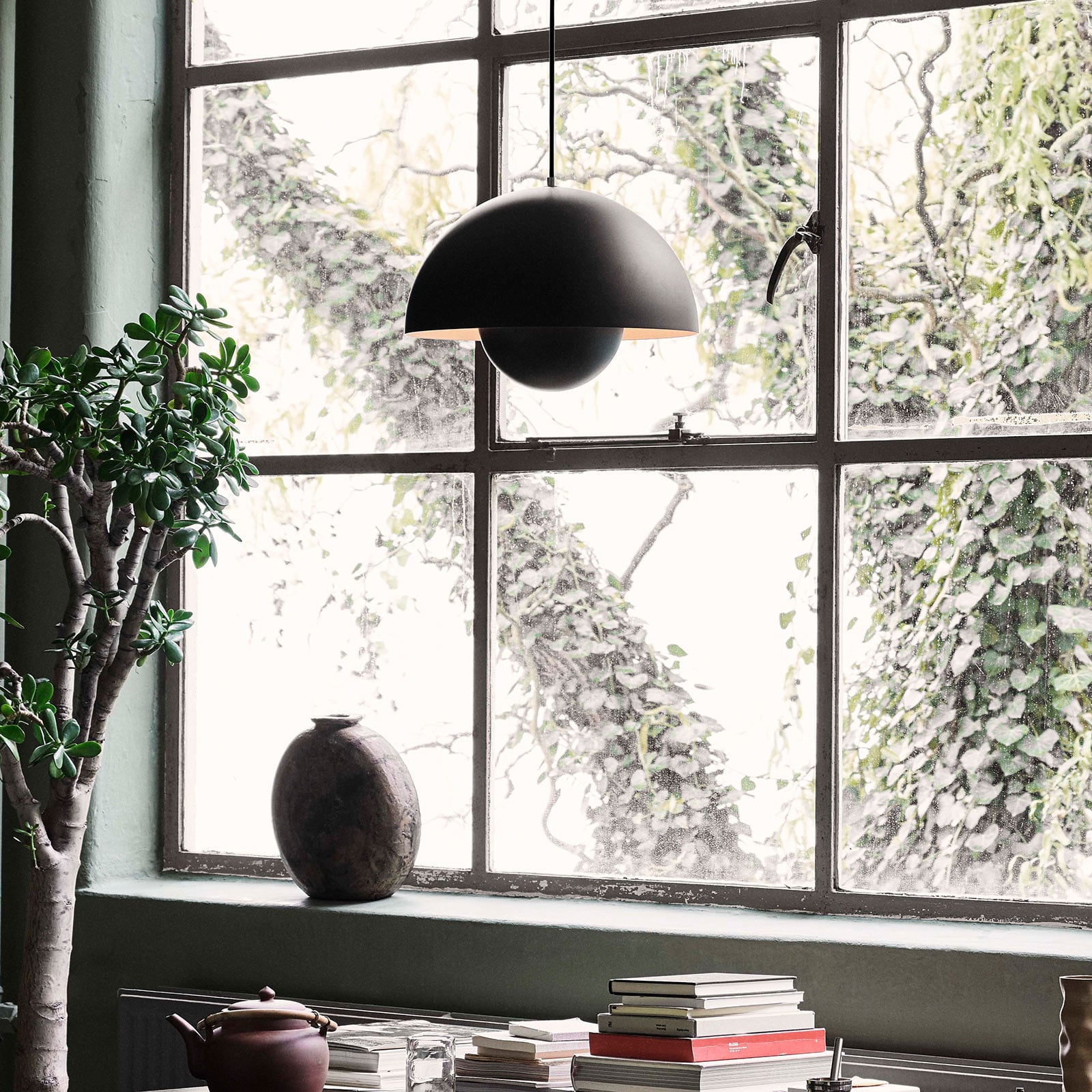 Flowerpot VP7 pendellampe Matt Black &Tradition - Stue - Design - Metal - Med én lyskilde