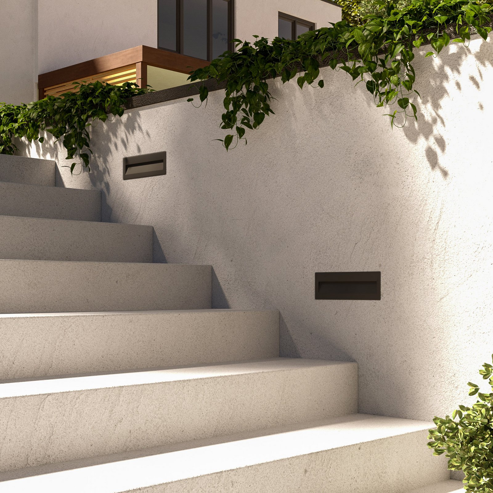 Loya Long Spoturi Exteriorul Încastrat IP54 Dark Grey - Lucande