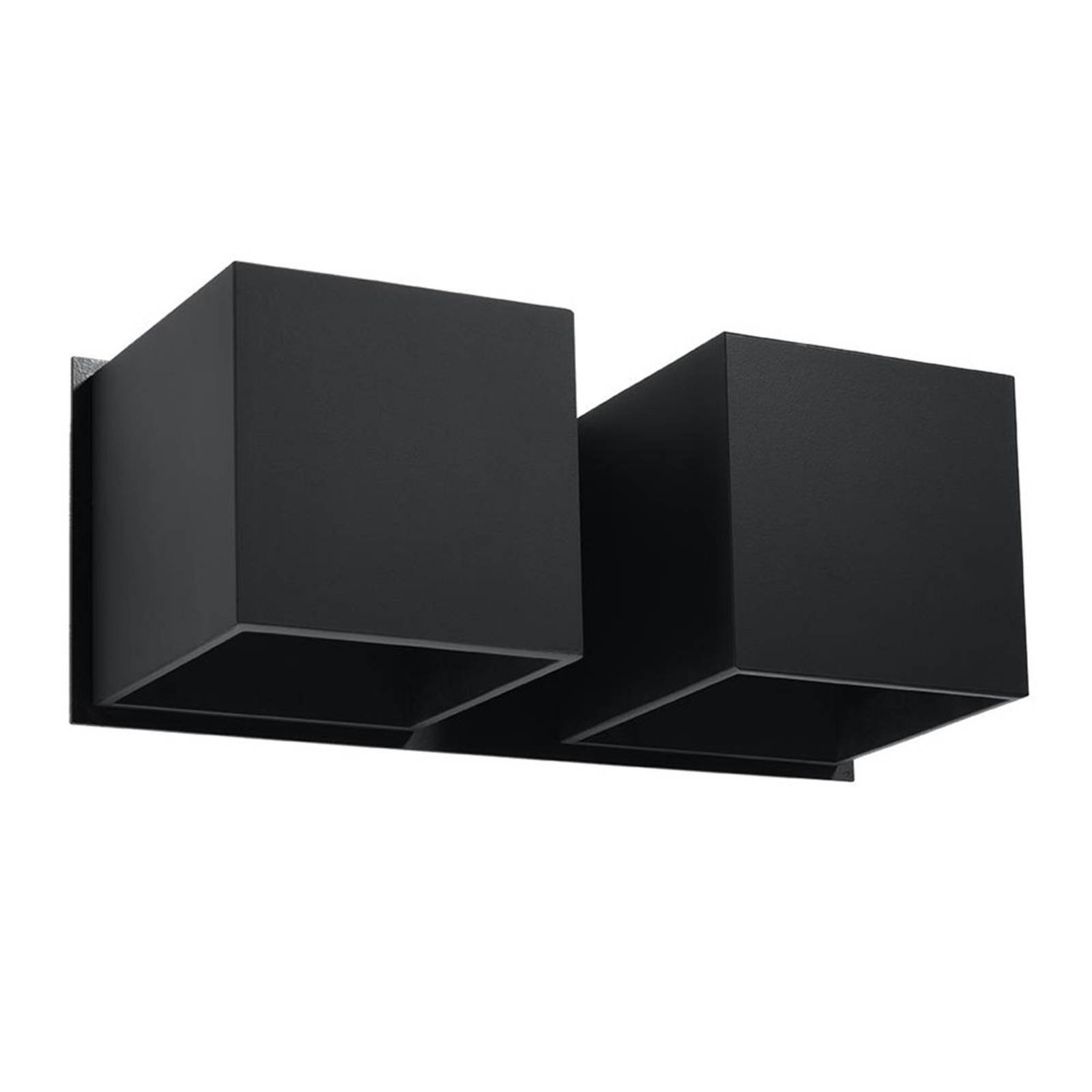 Applique Ara 2 up/down en alu 2 lampes noire