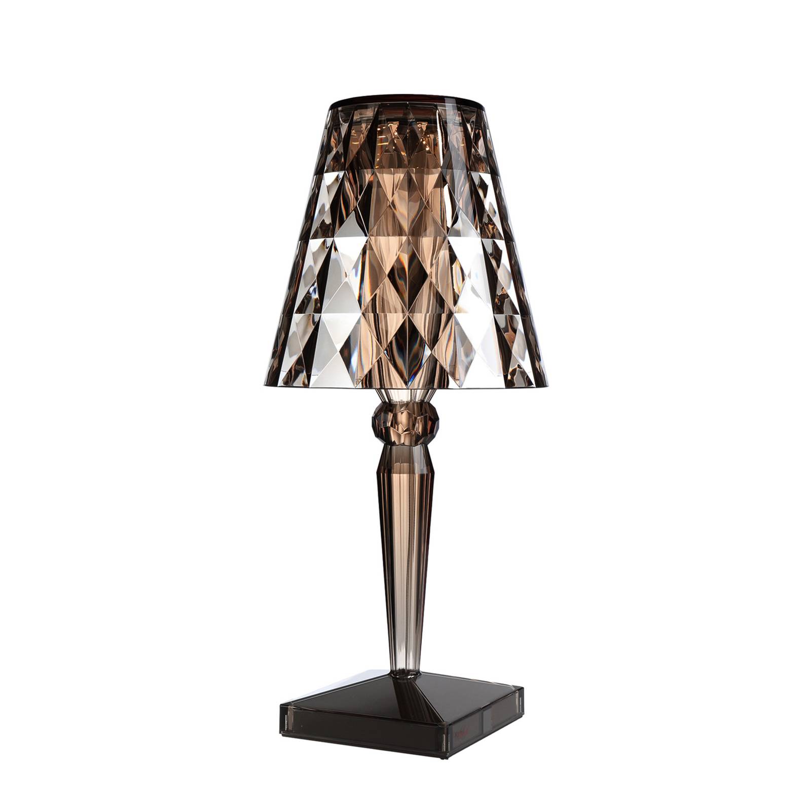 Kartell Big Battery -pöytälamppu Ip54, cola - design terassivalo - terassivalaisin ruskea