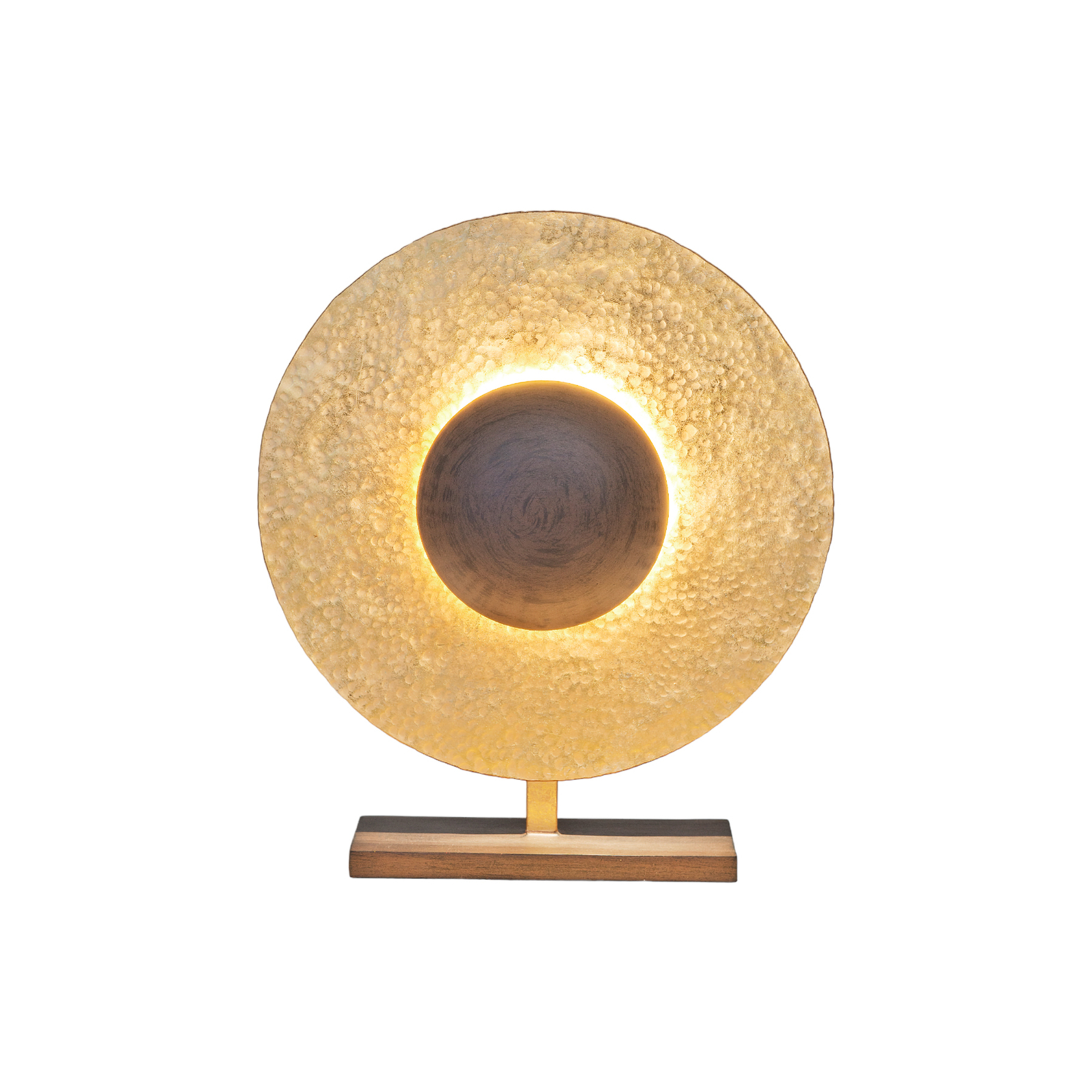 Lámpara de mesa Satellite altura 52cm oro/marrón