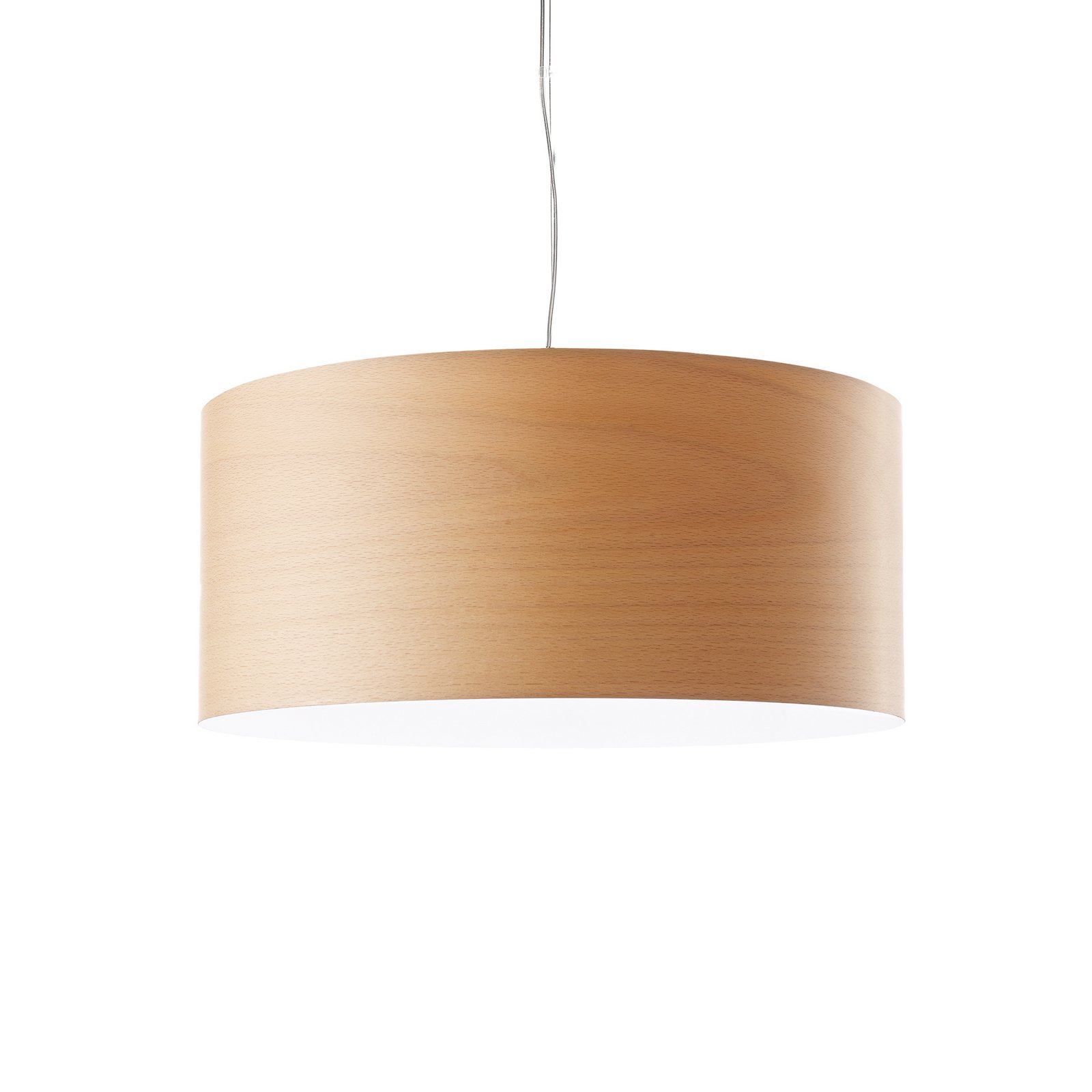 LZF lampada LED a sospensione Gea, color faggio, Ø 42 cm, legno