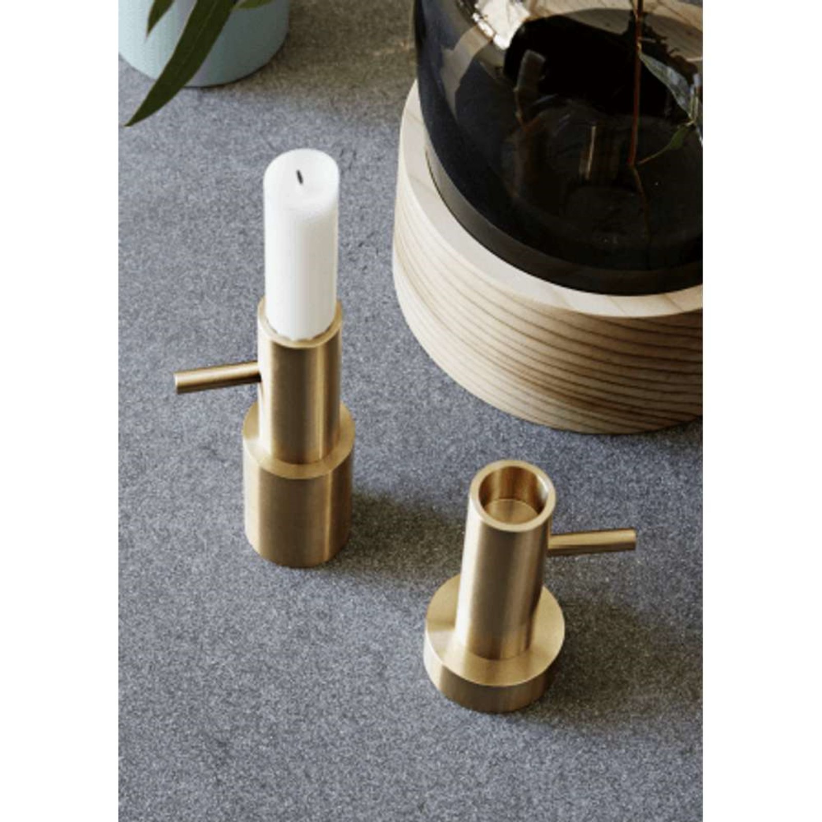 Candleholder Single #1 Brass - Fritz Hansen