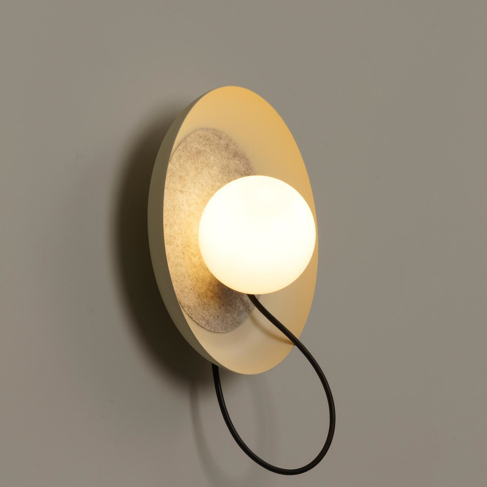 Milan Wire wandlamp Ø 24 cm nertskleurig