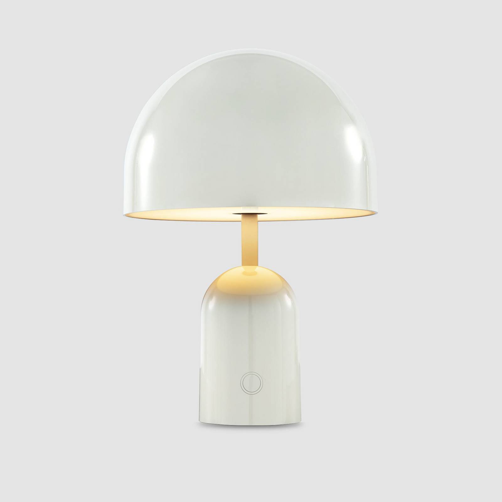 Przenośna lampa stołowa LED Tom Dixon Bell, jasnoszara, 28 cm