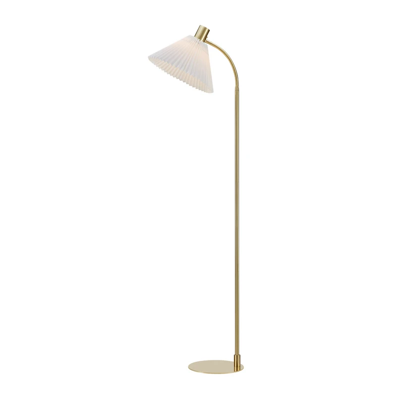 Markslöjd - Mira Floor Lamp Brushed Brass/White