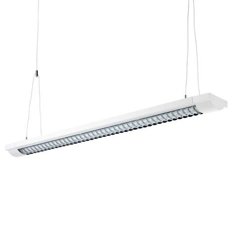 2-flammige Rasterleuchte, Länge 155 cm