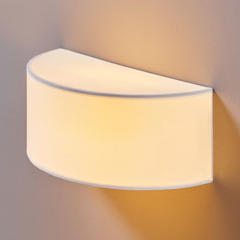 Halbrunde Stoffwandlampe Katrien