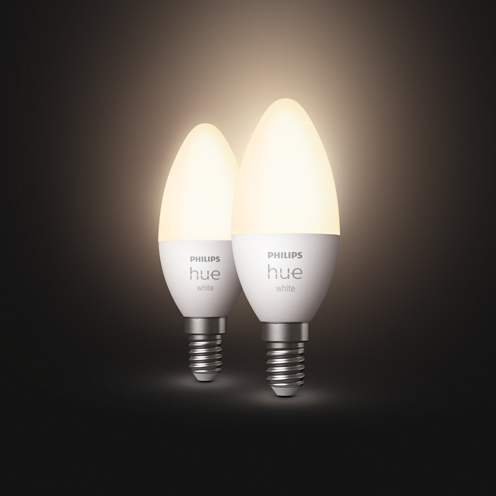 Philips Hue White 5,5W E14 LED a candela, set da 2