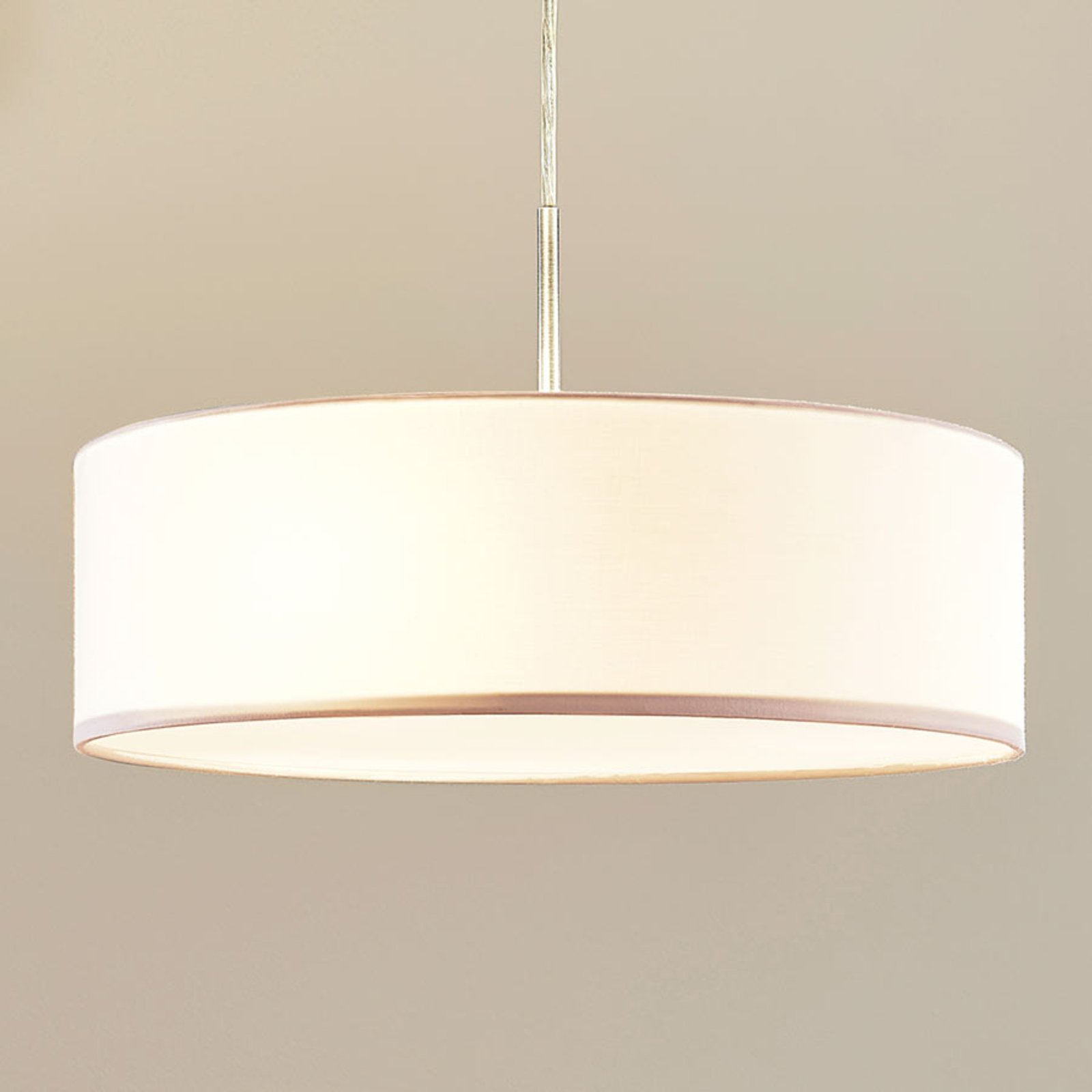 Sebatin függő lámpa, 40 cm, krémszín