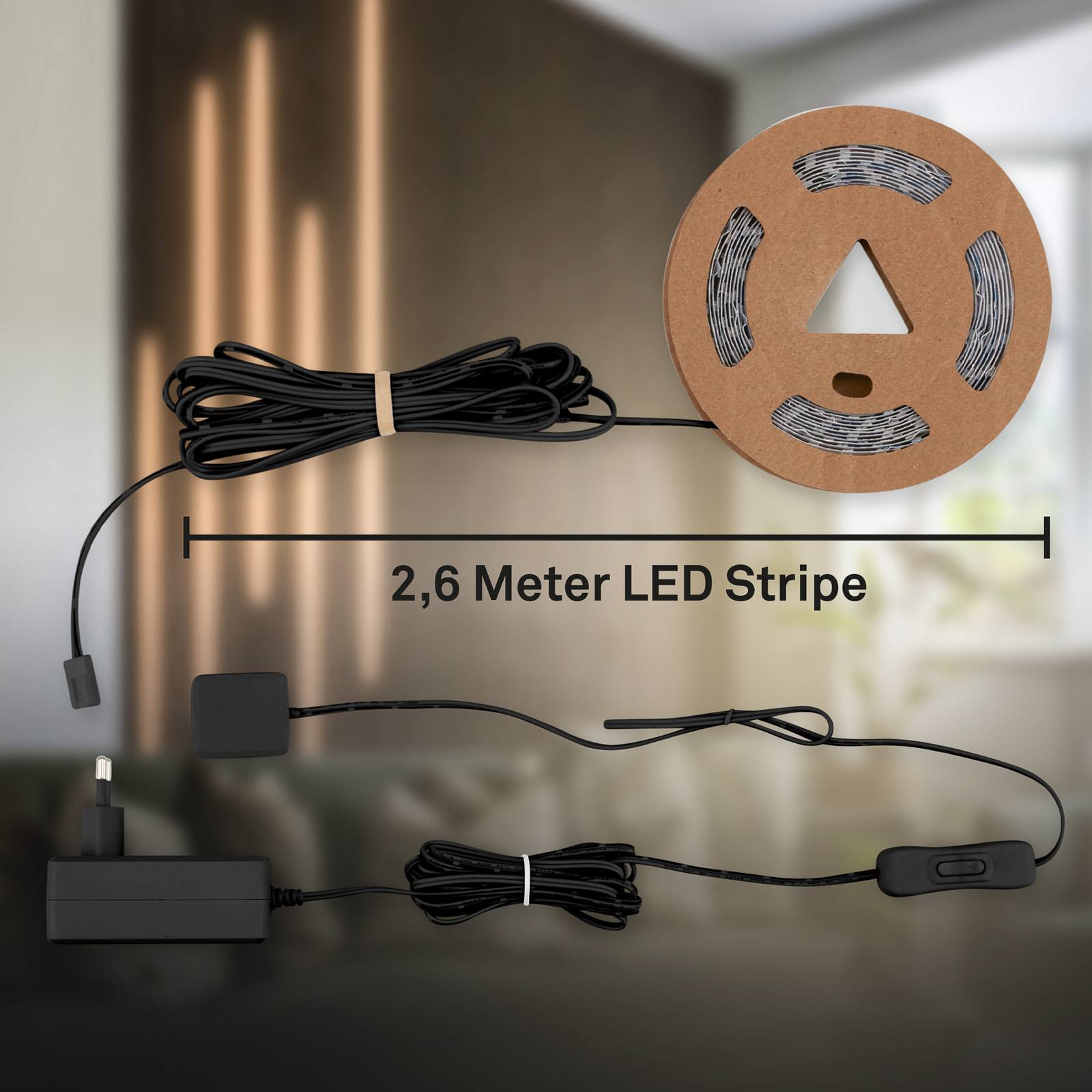 Briloner LED-Band Starter-Set 2,6 m Weiß günstig online kaufen