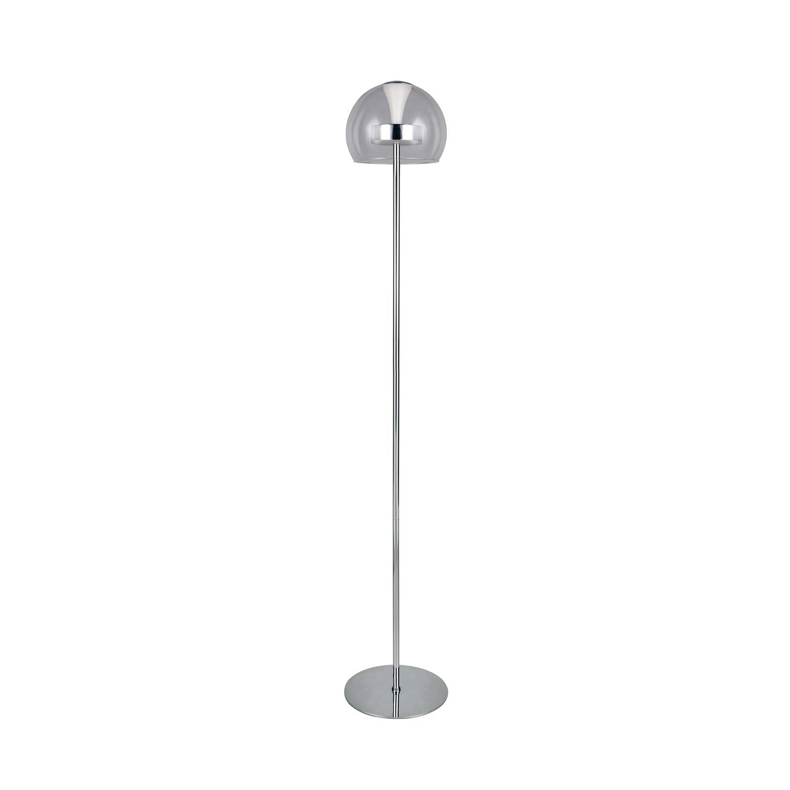 LED-Stehlampe Flynt, Höhe 130 cm, chromfarben, Metall, CCT