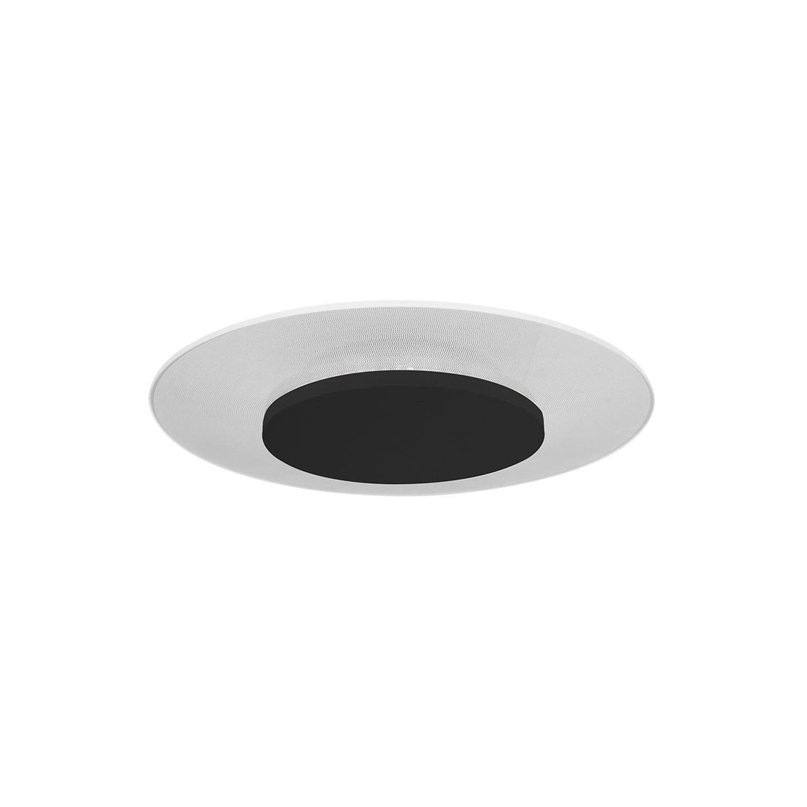 LED-kattovalaisin Lido, musta, Ø 28cm