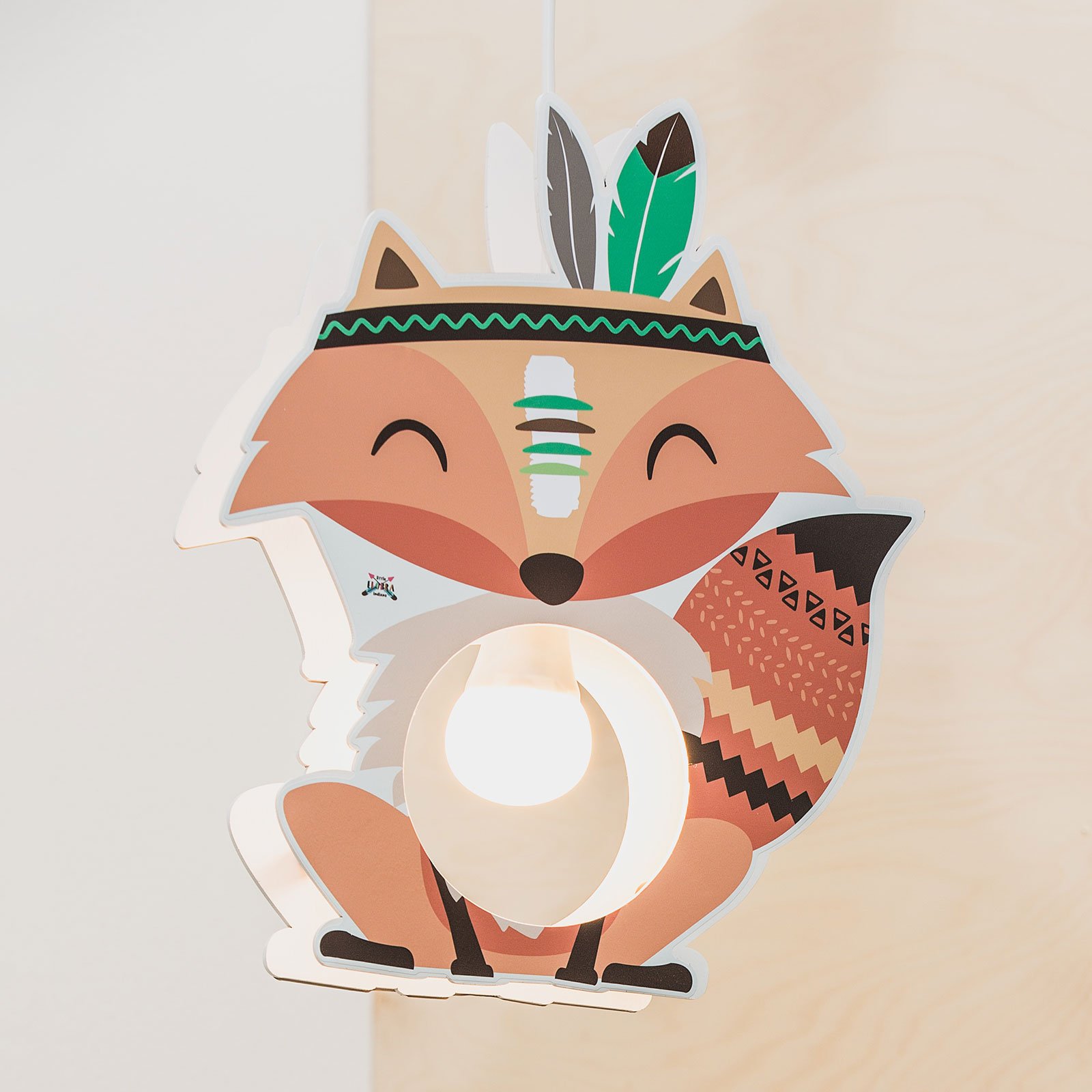 Lámpara colgante Little Indians Fuchs Filip orange