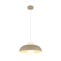 Lowe függő lámpa, homokszínű matt, Ø 38 cm, fém