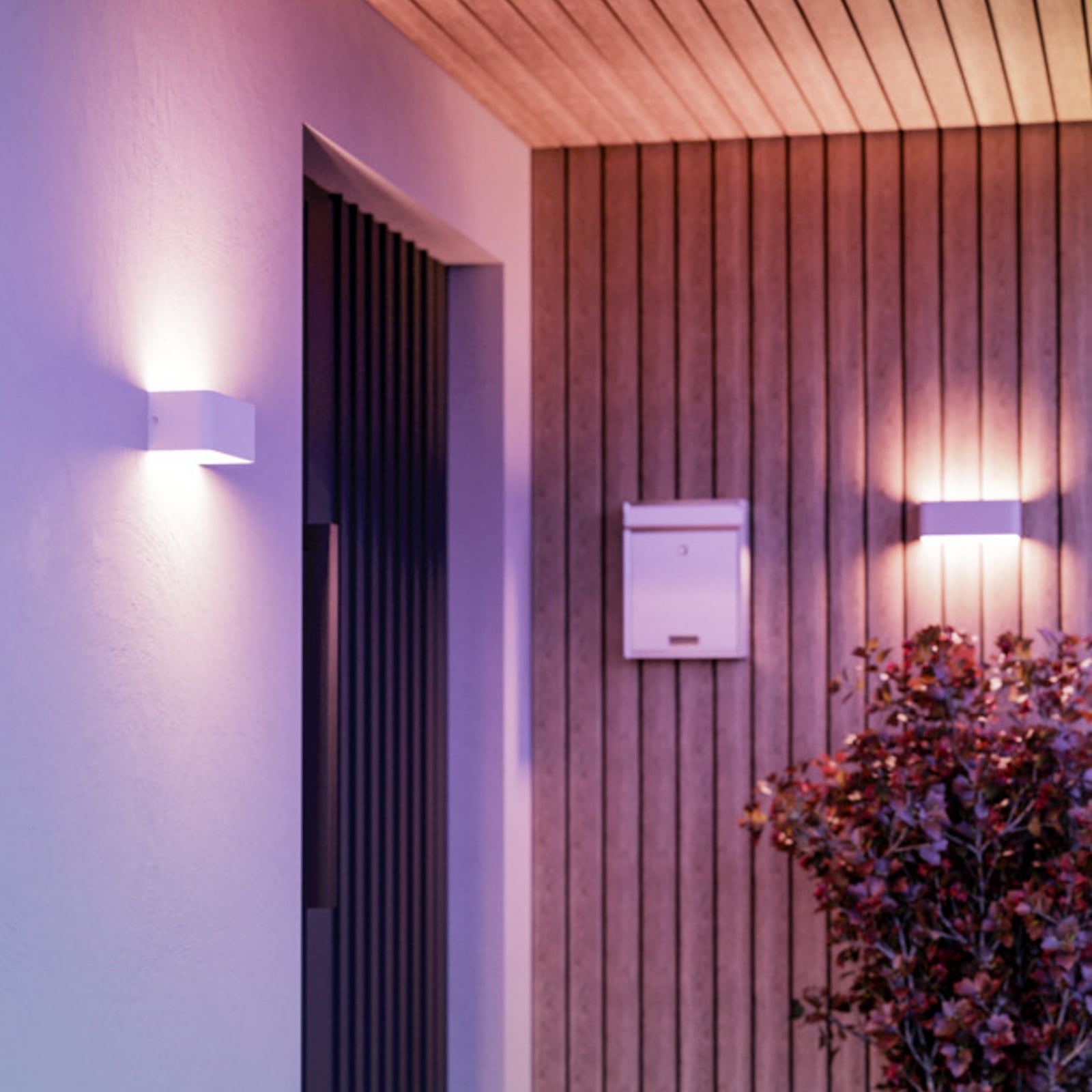 Candeeiro de parede exterior LED inteligente EGLO connect SANIA-Z, branca, IP55 Candeeiro de parede exterior LED inteligente EGLO connect SANIA-Z, branca, IP55