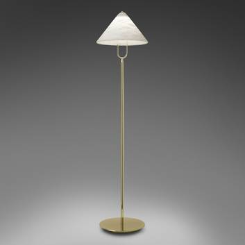 LED-lattiavalo Fuji alabasterivarjostimella