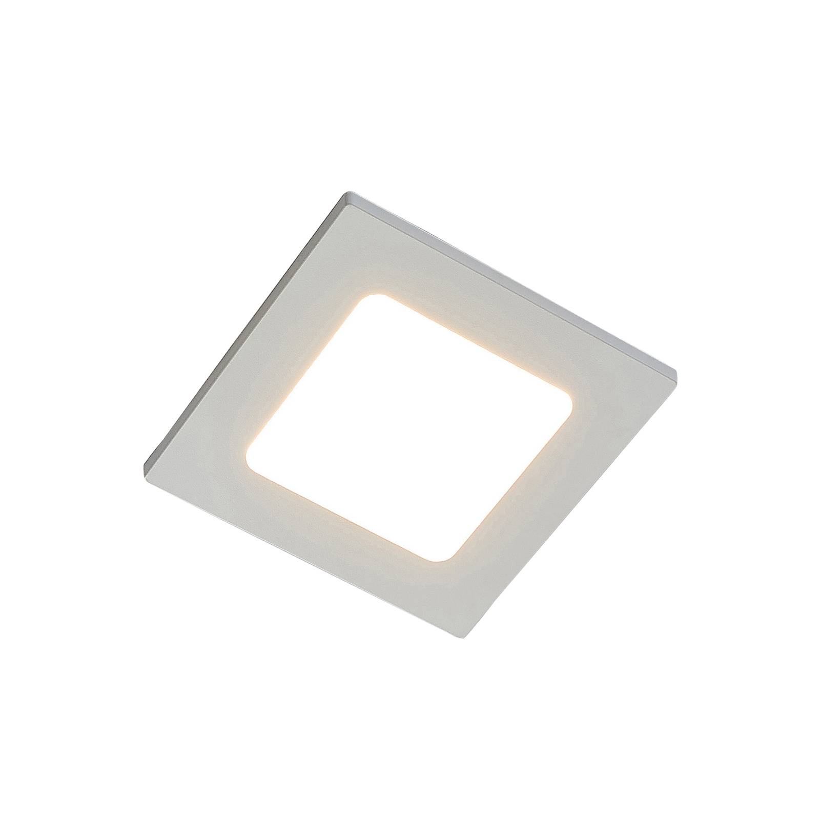 Spot encastré LED Joki blanc 3 000 K carré 11,5 cm