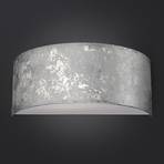 Alea LED wall light with silver leaf, dimmable