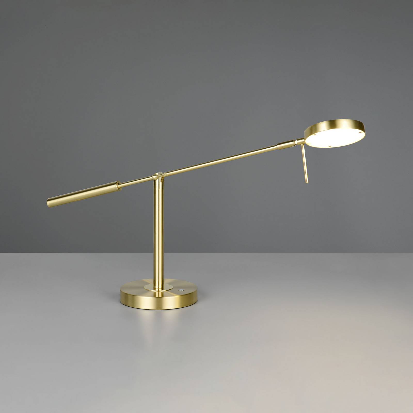 Trio Lighting LED tafellamp Monza, messingkleurig, hoogte 52 cm, metaal